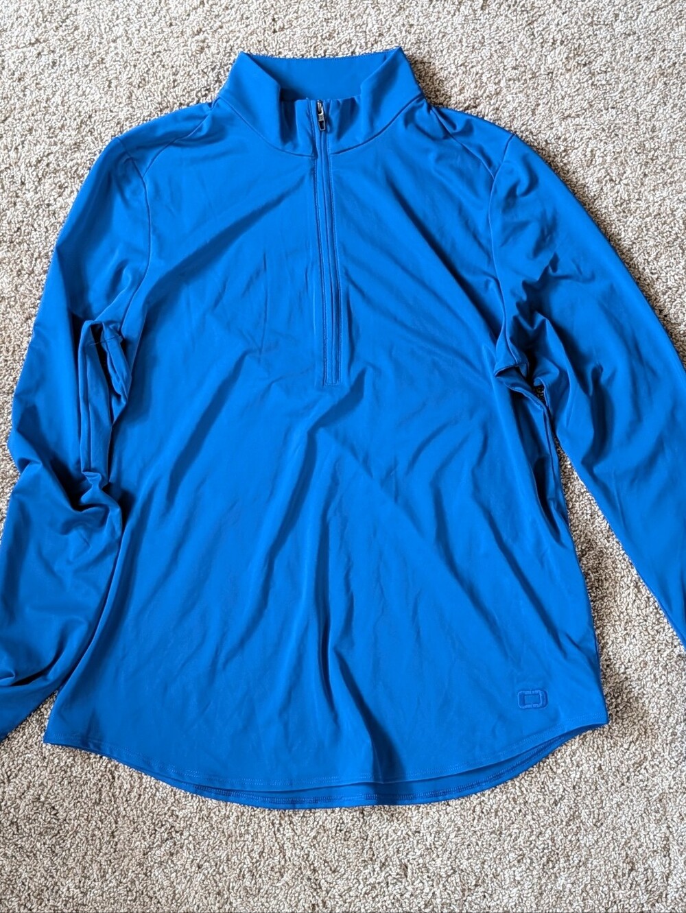OGIO ENDURANCE Mens Medium Shirt BLUE Long Sleeve 1/4-Zip Athletic